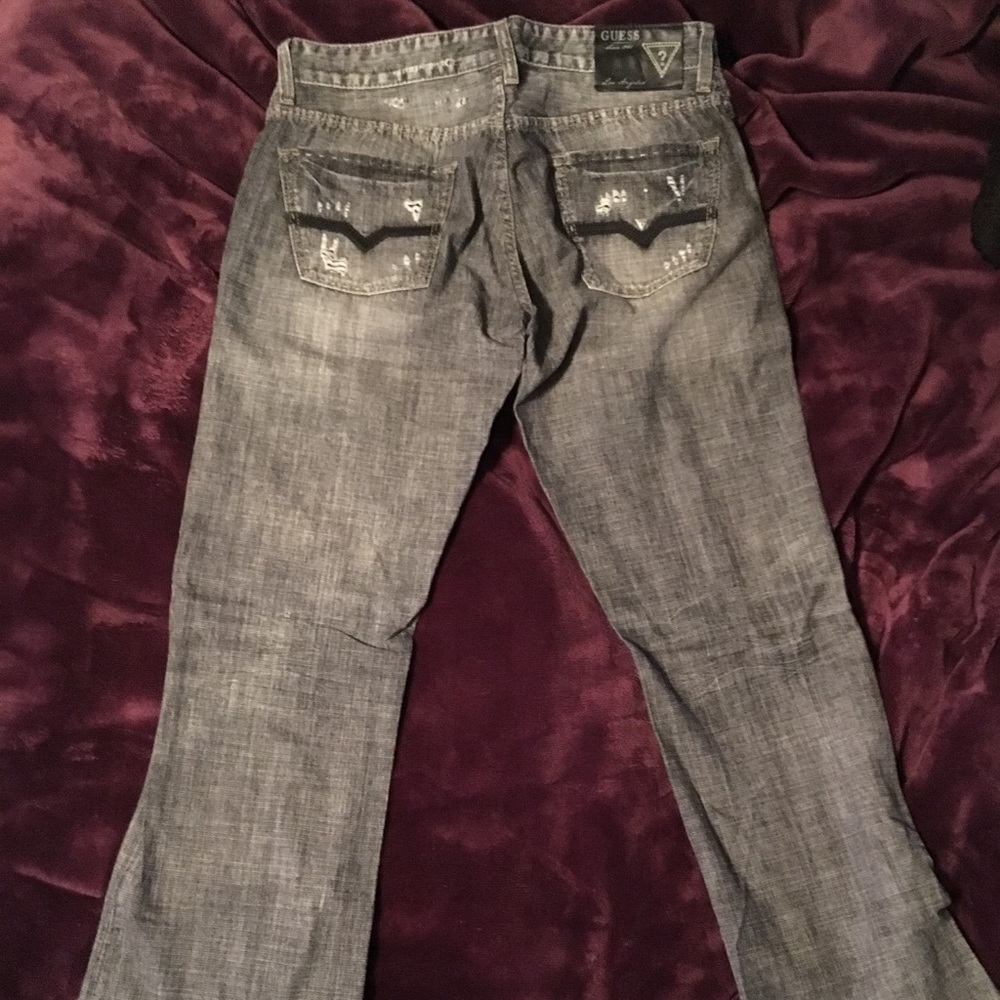 Black Stone Washed Original Guess Jeans
